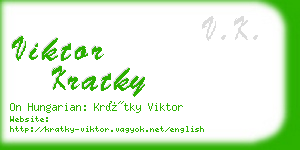 viktor kratky business card